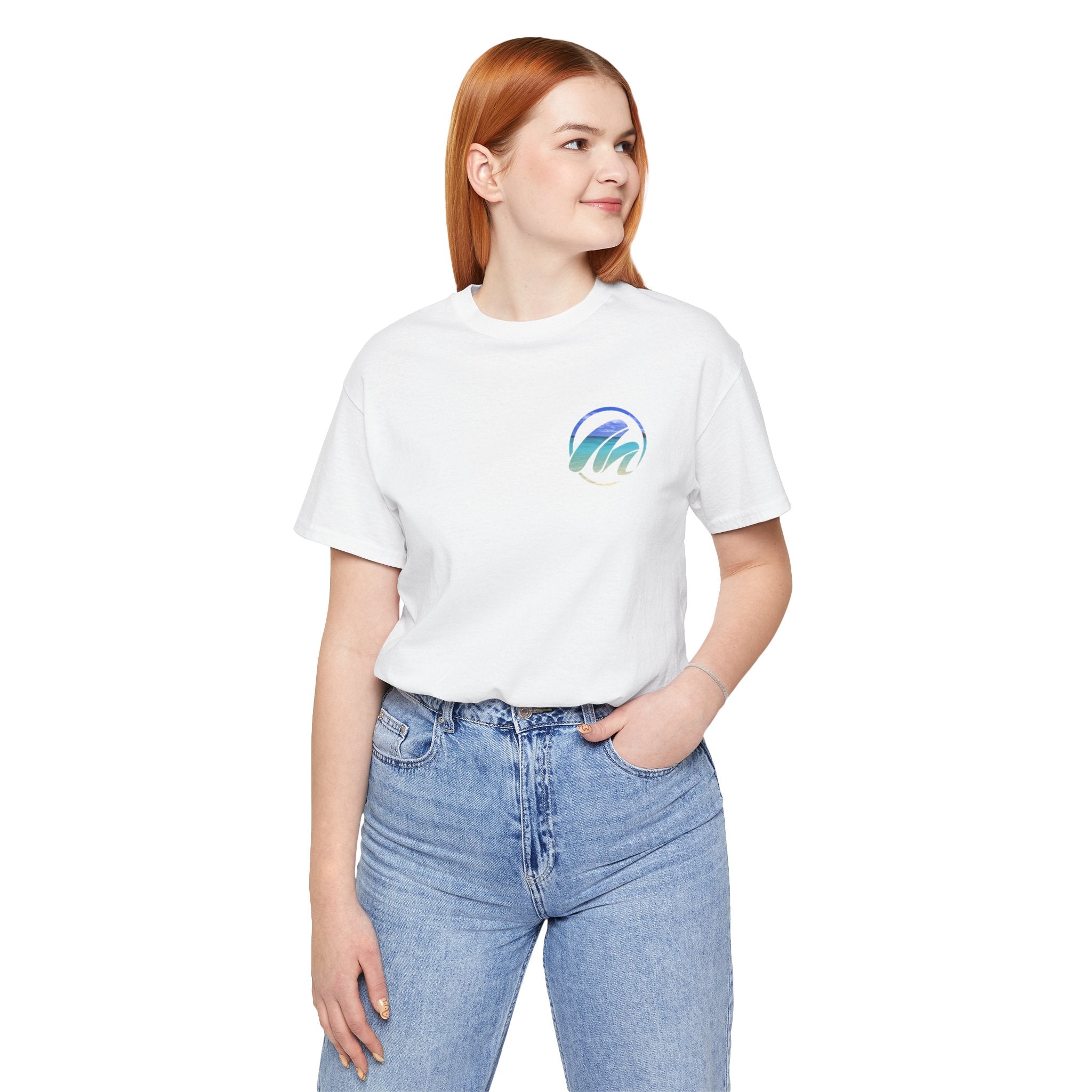 Inspirational Surf Tee - Never Give Up Unisex Jersey Short Sleeve T-Shirt