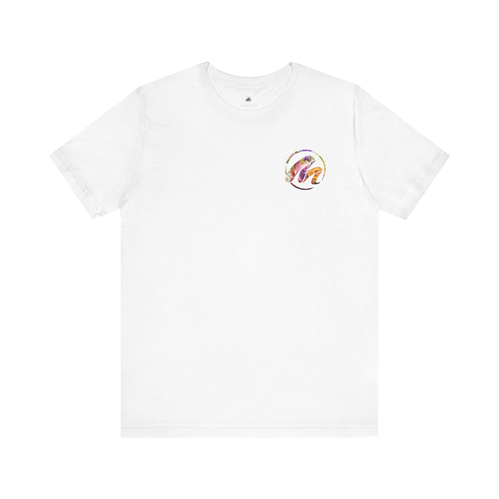 Motivational Unisex Short Sleeve Tee - 'Never Give Up' Design