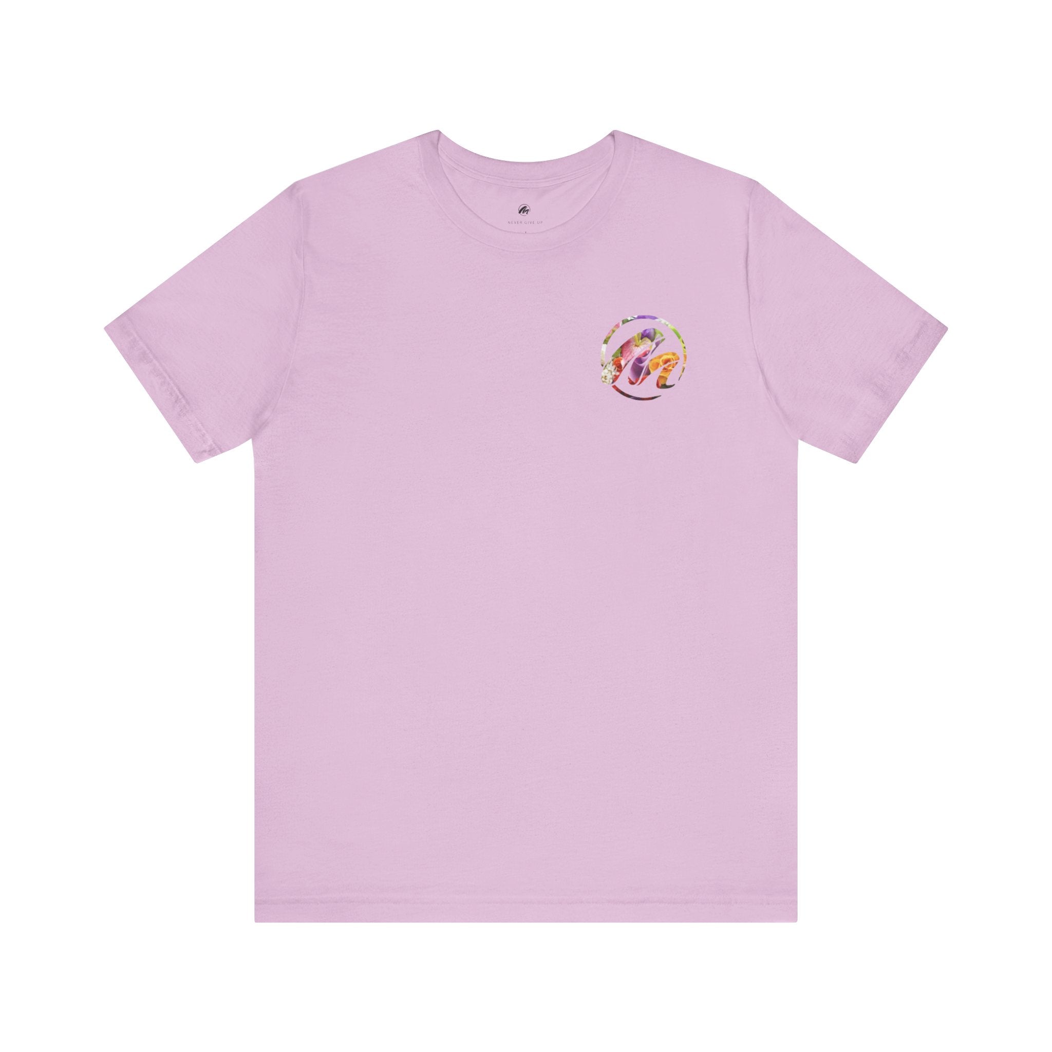 Motivational Unisex Short Sleeve Tee - 'Never Give Up' Design