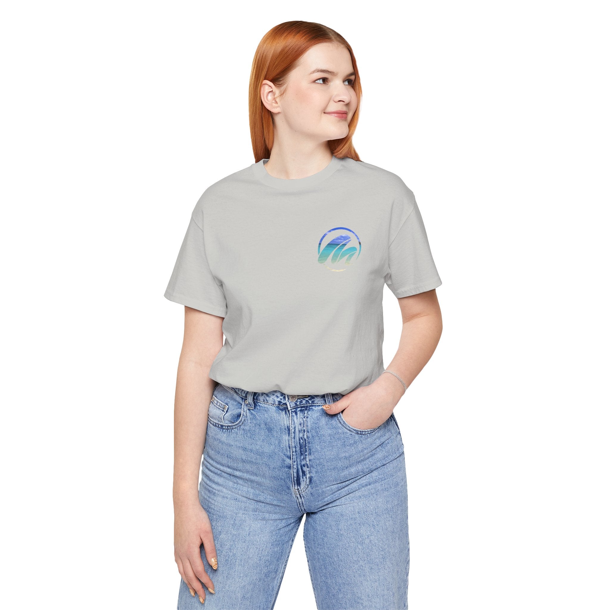 Inspirational Surf Tee - Never Give Up Unisex Jersey Short Sleeve T-Shirt