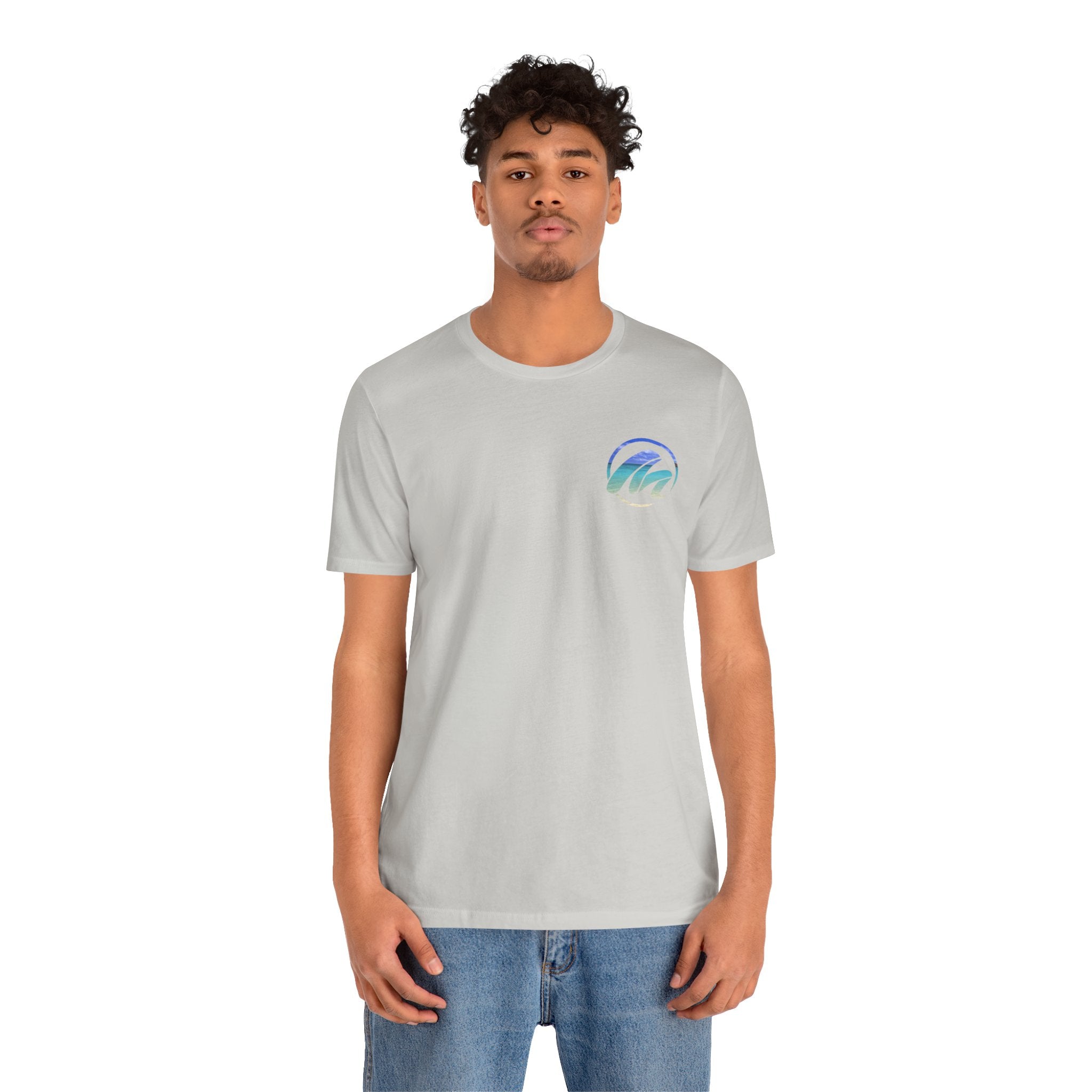 Inspirational Surf Tee - Never Give Up Unisex Jersey Short Sleeve T-Shirt