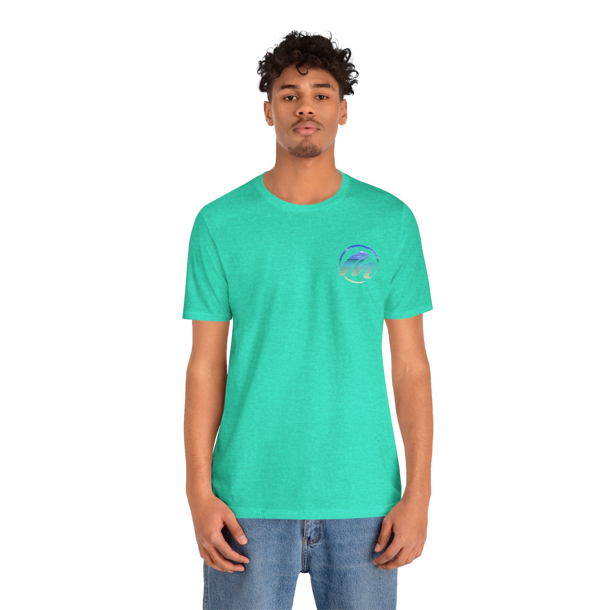 Inspirational Surf Tee - Never Give Up Unisex Jersey Short Sleeve T-Shirt