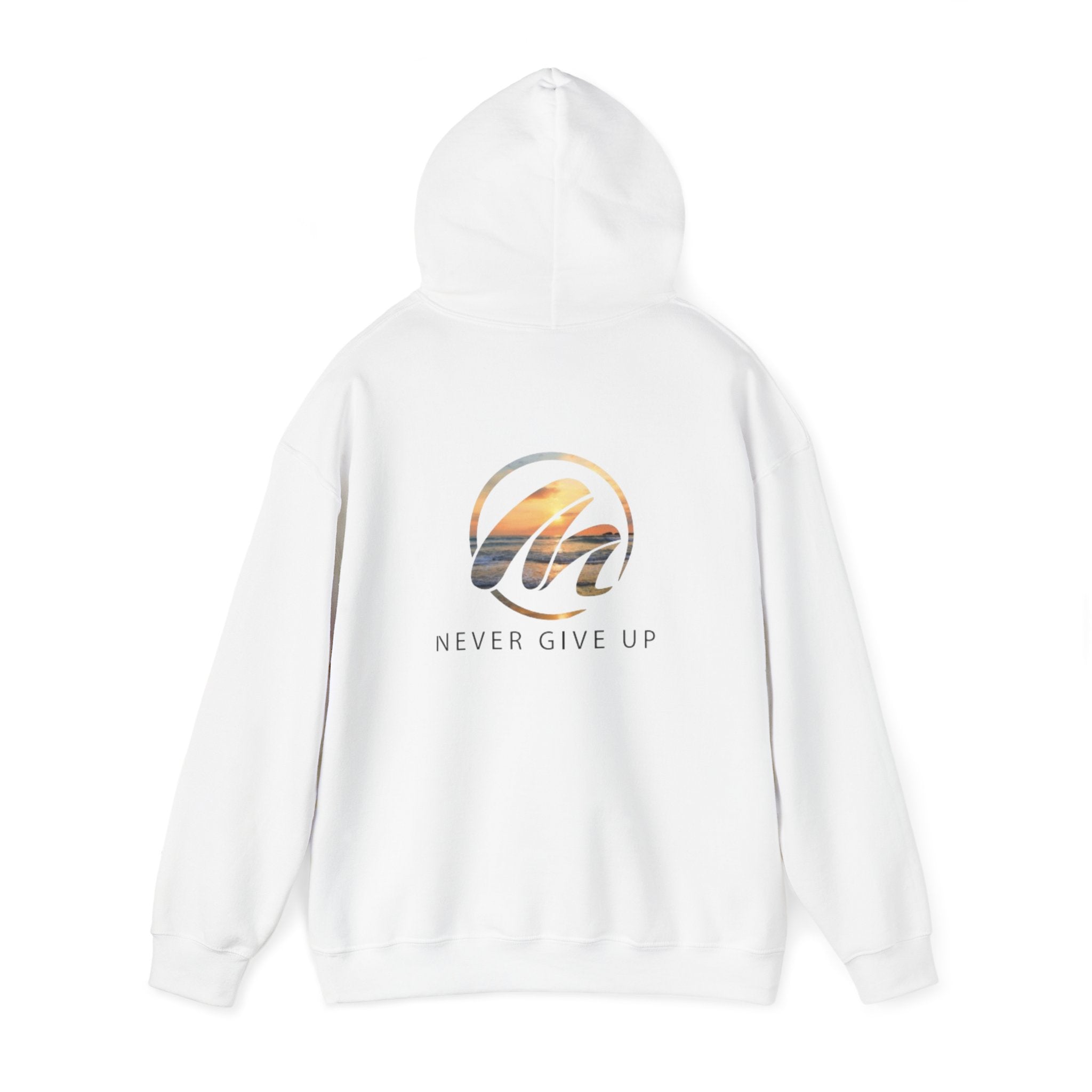 Unisex Inspirational Hoodie - "Never Give Up" - Perfect for Motivation & Comfort