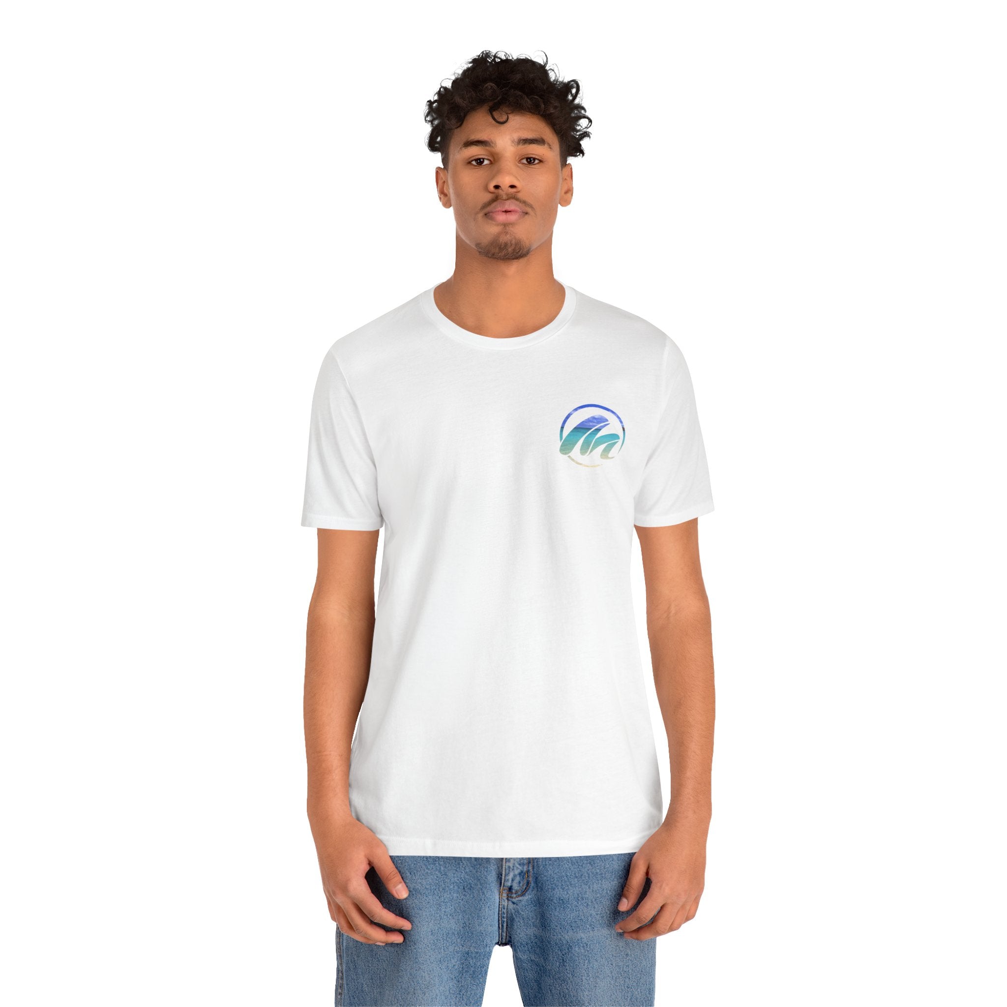 Inspirational Surf Tee - Never Give Up Unisex Jersey Short Sleeve T-Shirt