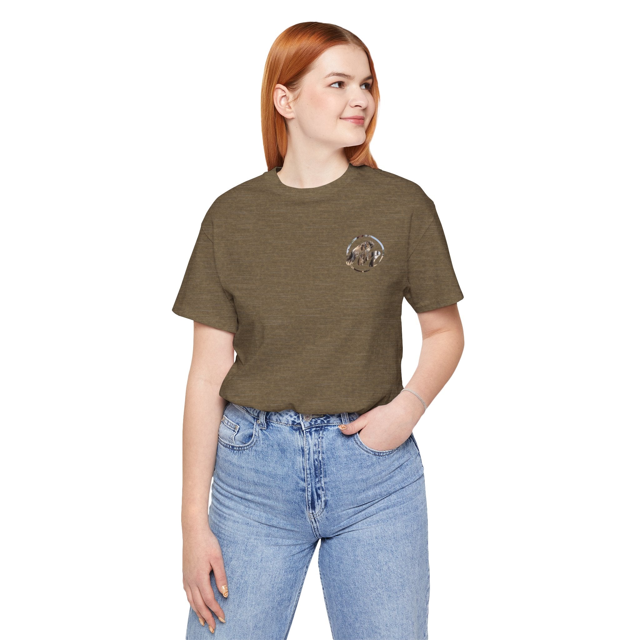 Unisex Jersey Tee - 'Never Give Up' Motivational Graphic T-Shirt for Inspiration