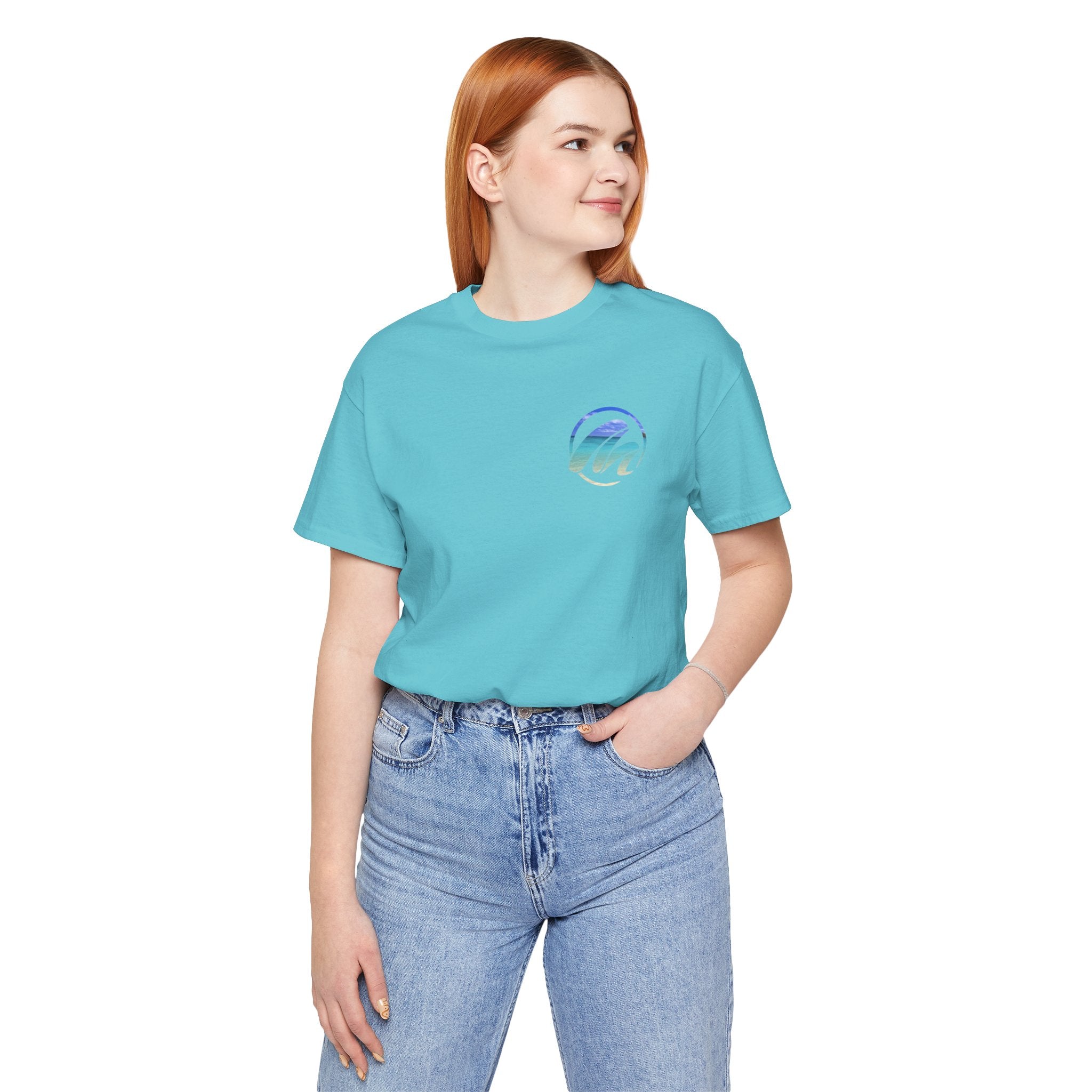 Inspirational Surf Tee - Never Give Up Unisex Jersey Short Sleeve T-Shirt